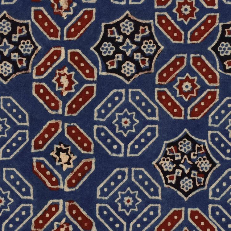 Ajrak Blue Wallpaper  |   Wallpaper On The Wall Wallpaper