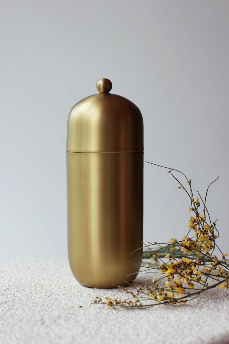 Alir Brass Cocktail Shaker  |   Tableware + Dishes Homewares Tableware + Dishes