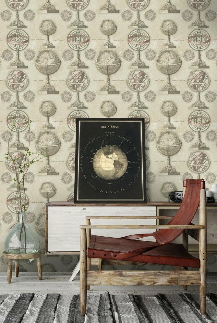 Armillary Globe Wallpaper  |   Wallpaper On The Wall Black