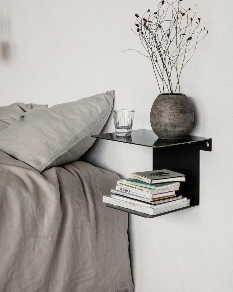 Book Bedside Shelf  |   Storage + Shelves Furniture Black