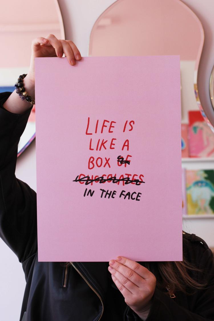 Box In The Face Art Print  |   Art Prints + Frames Art Prints + Frames Art Prints + Frames