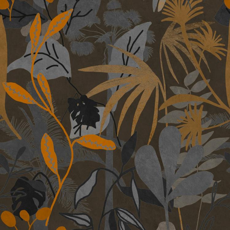 Caribbean Garden Dark Wallpaper  |   Wallpaper On The Wall Dark