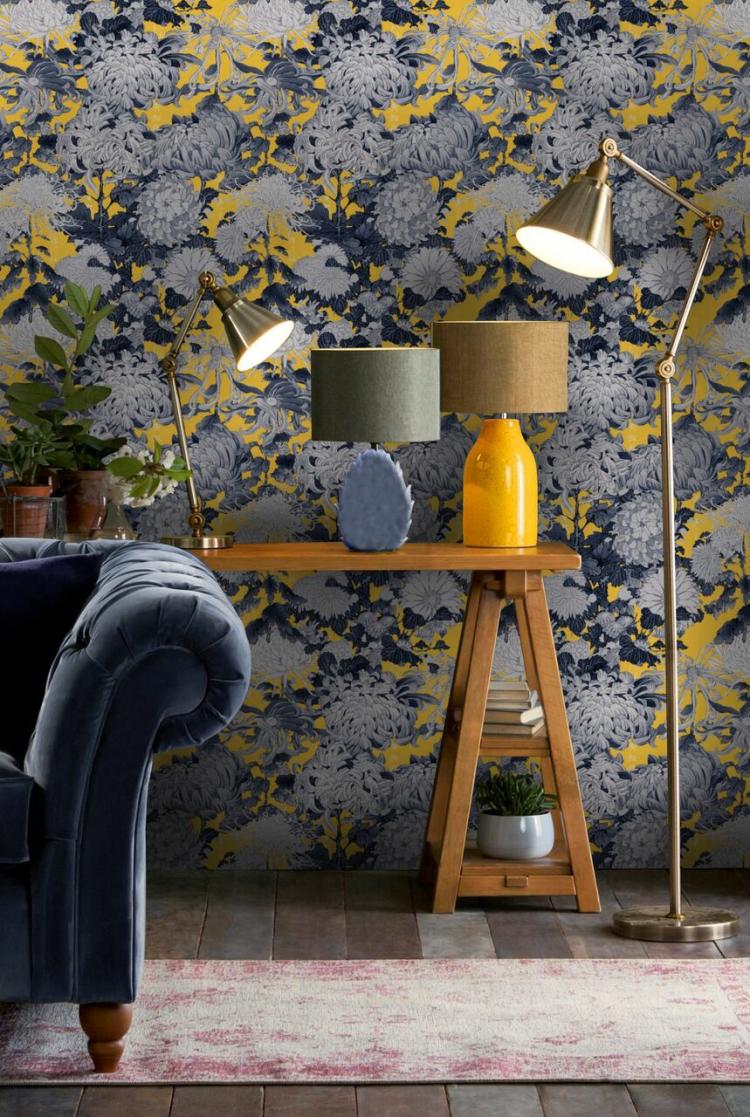 Chrysanthemums Wallpaper  |   Wallpaper On The Wall green