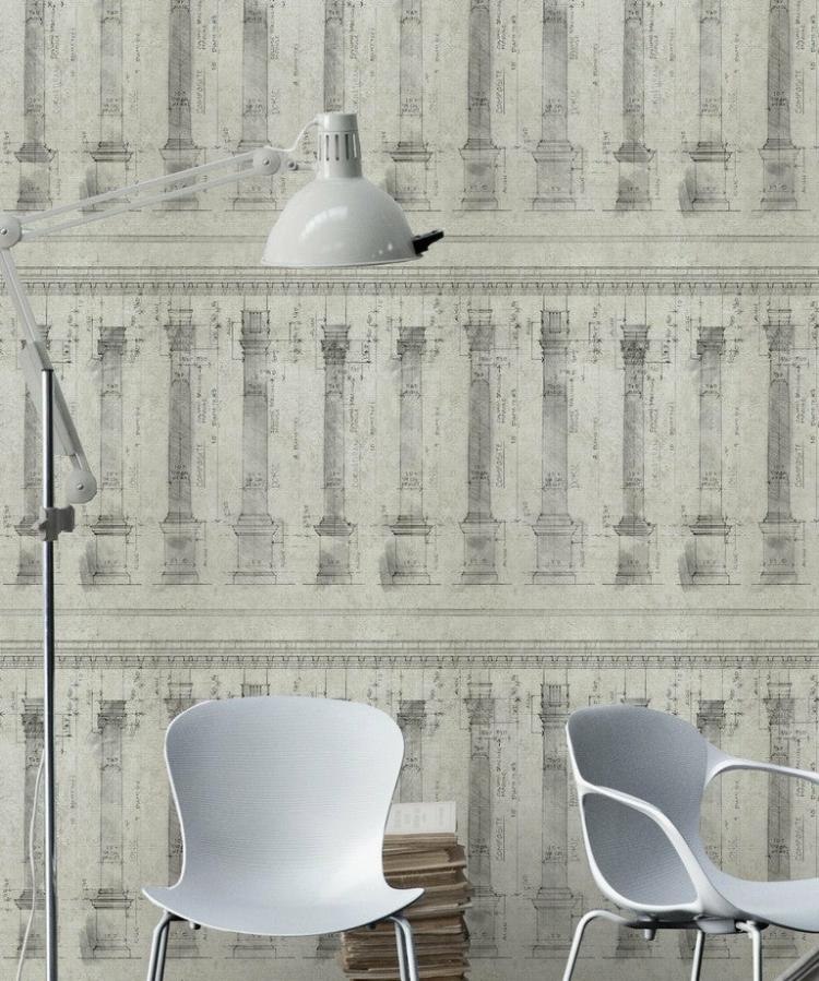 Colonnade Sand Wallpaper  |   Wallpaper On The Wall Wallpaper