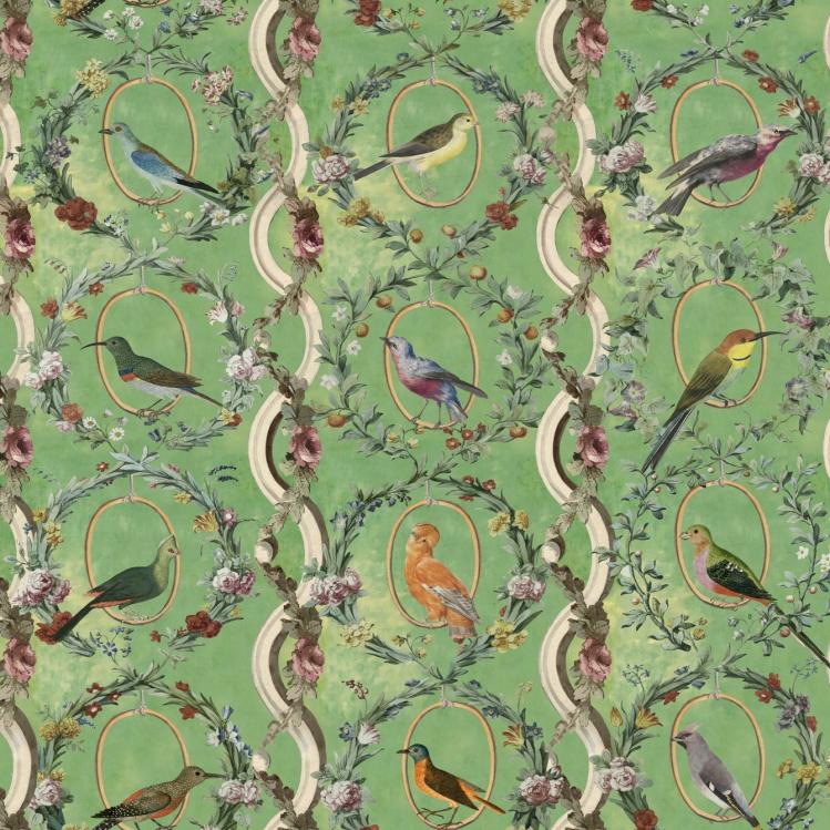 Countesse’S Aviarium Wallpaper  |   Wallpaper On The Wall mint