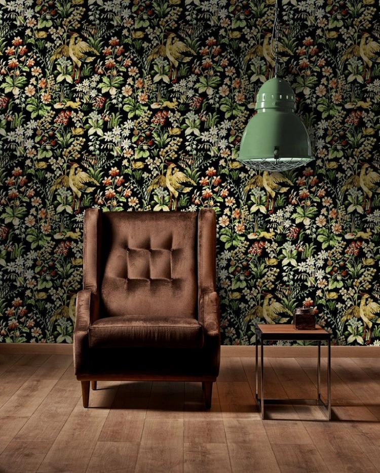 Floral Tapestry Wallpaper  |   Wallpaper On The Wall Wallpaper