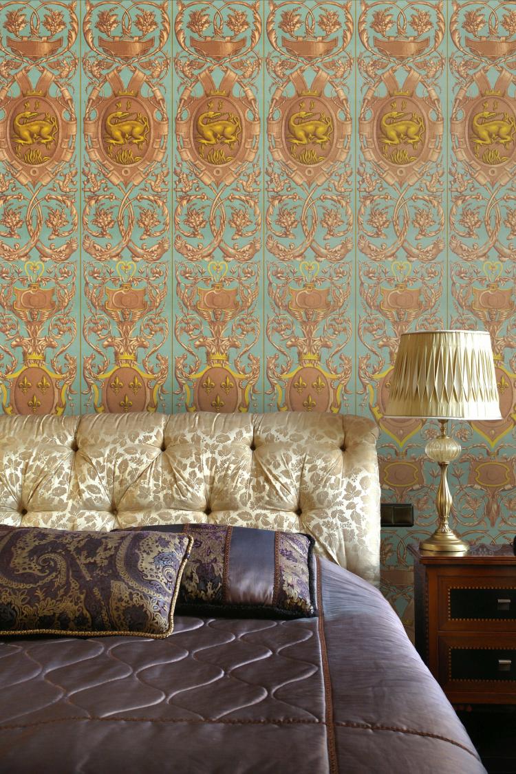 Fontaine Bleau Wallpaper  |   Wallpaper On The Wall dark grey