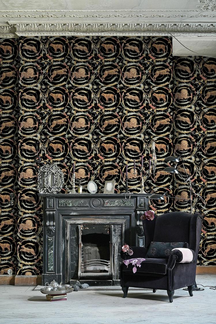 Fresce Wallpaper  |   Wallpaper On The Wall Black