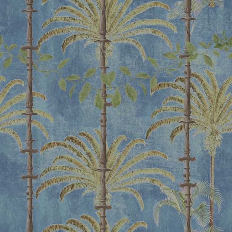 Havana Wallpaper  |   Wallpaper On The Wall REGATTA BLUE