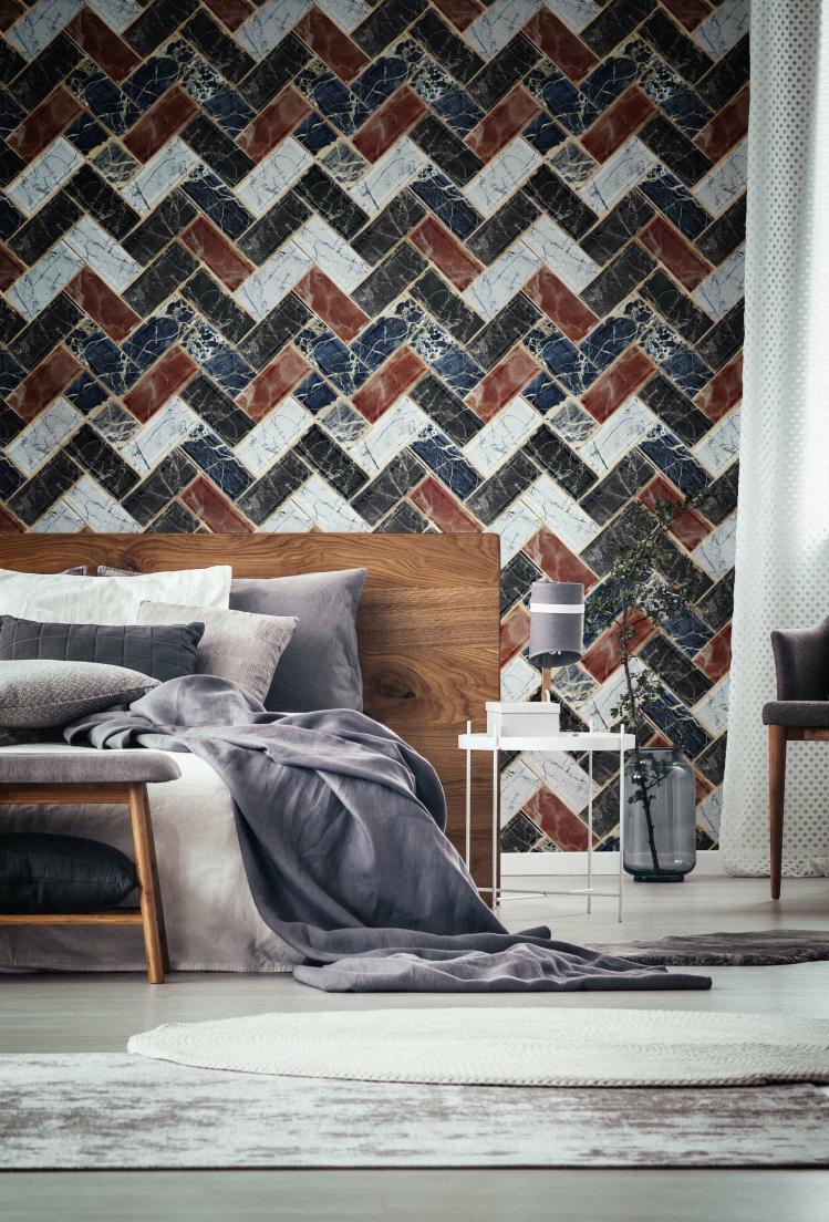 Herringbone Wallpaper  |   Wallpaper On The Wall Grey