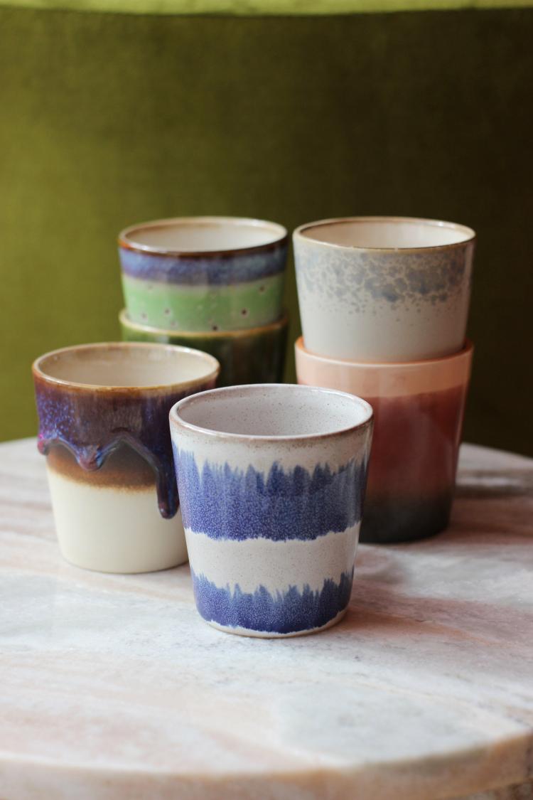 Hkliving 70’S Ceramic Mugs Grounding – Set Of 6  |   Mugs + Glasses Homewares Mugs + Glasses