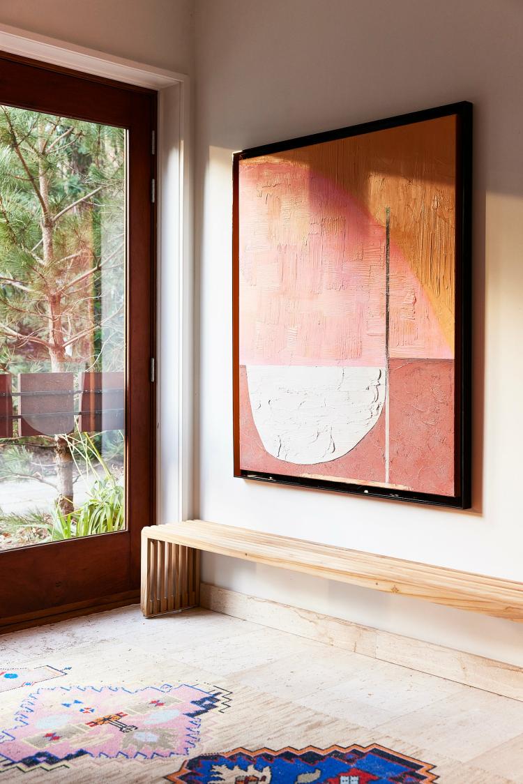 Large ‘Roseate Hues’ Abstract Framed Painting  |   Art Prints + Frames Art Prints + Frames Art Prints + Frames