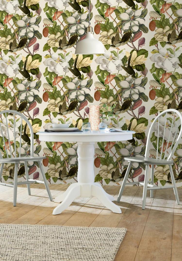 Magnolia Wallpaper  |   Wallpaper On The Wall Dark