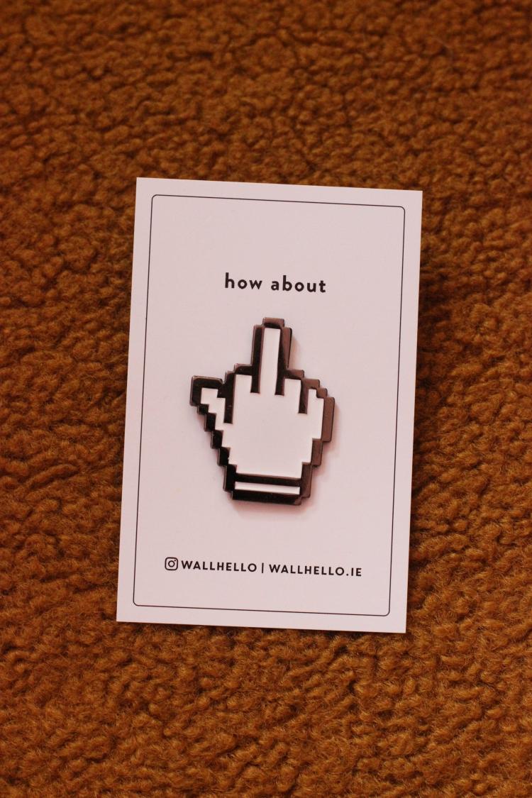 Middle Finger Enamel Pin  |   Lifestyle Homewares Lifestyle