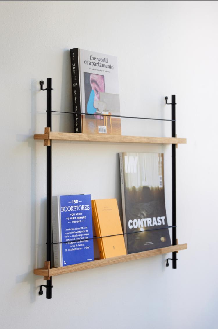 Moebe Magazine Shelving  |   Storage + Shelves Furniture Black & Black