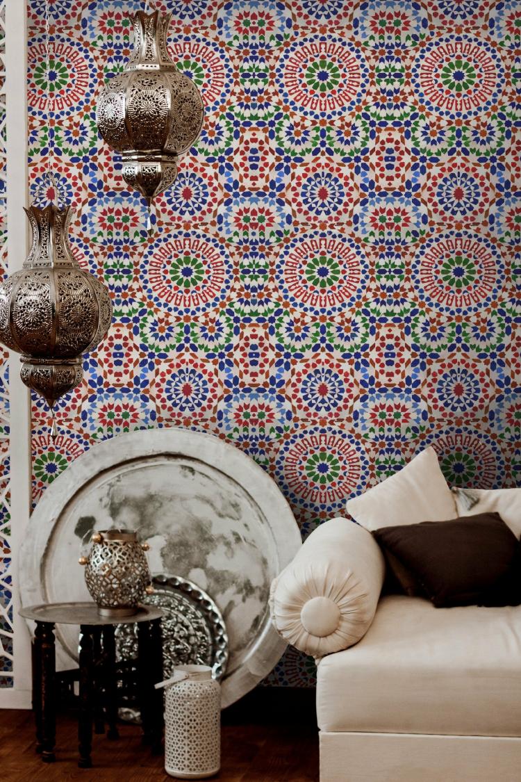 Mosaic Tiles Wallpaper  |   Wallpaper On The Wall Neutral