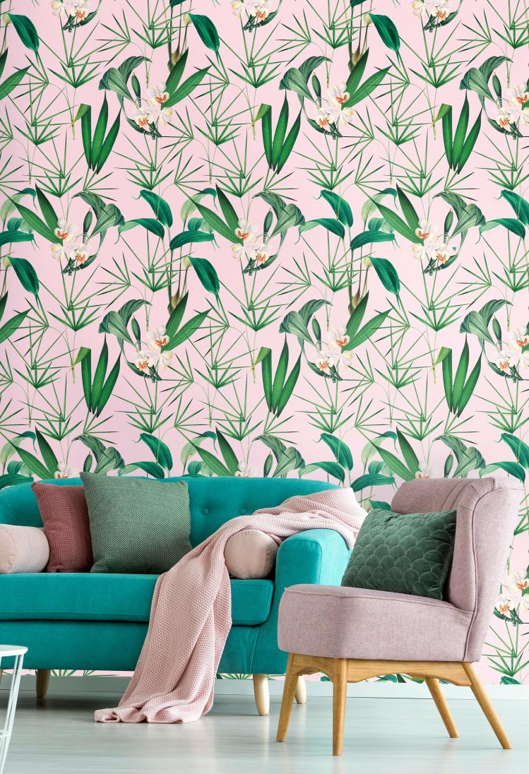 Palm Springs Wallpaper  |   Wallpaper On The Wall dark grey