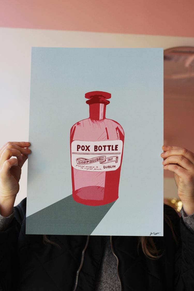 Pox Bottle Art Print  |   Art Prints + Frames Art Prints + Frames Art Prints + Frames