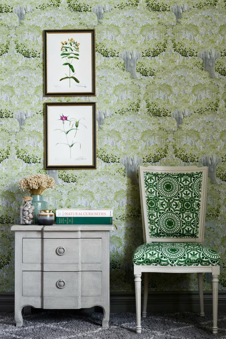 Savage Leaves Wallpaper  |   Wallpaper On The Wall dark green