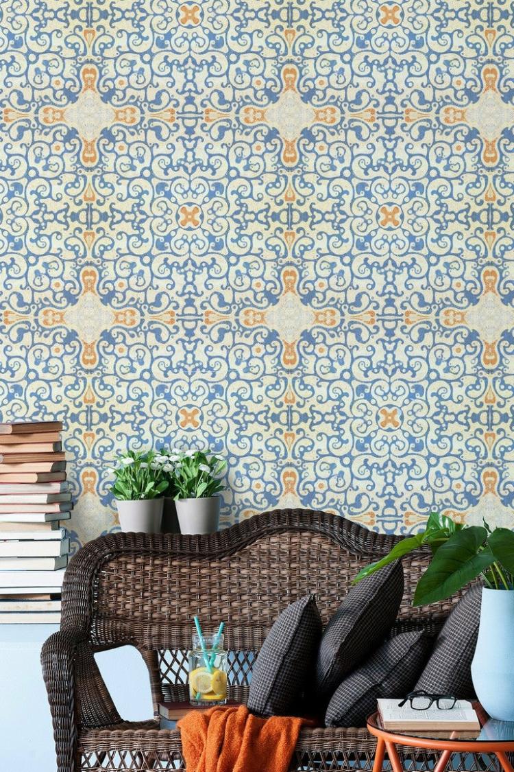 Spanish Tile Wallpaper  |   Wallpaper On The Wall Wallpaper