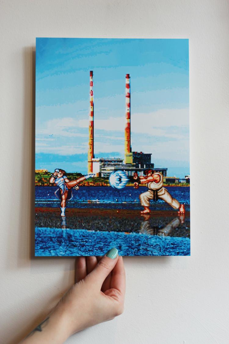 Street Fighter Poolbeg Art Print  |   Art Prints + Frames Art Prints + Frames Art Prints + Frames