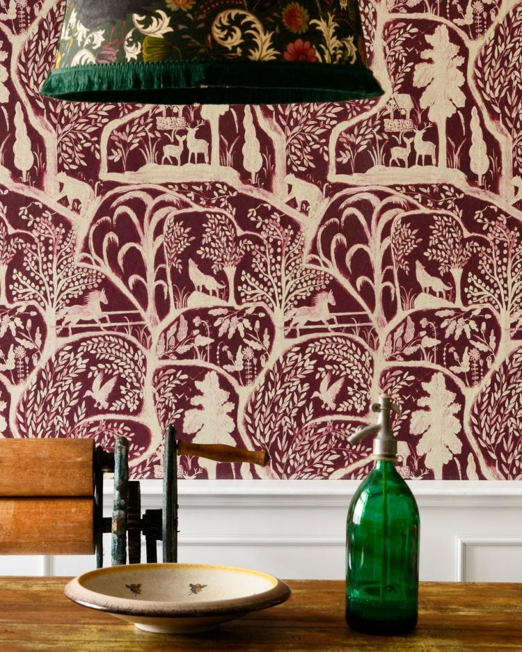 The Enchanted Woodland Wallpaper  |   Wallpaper On The Wall green