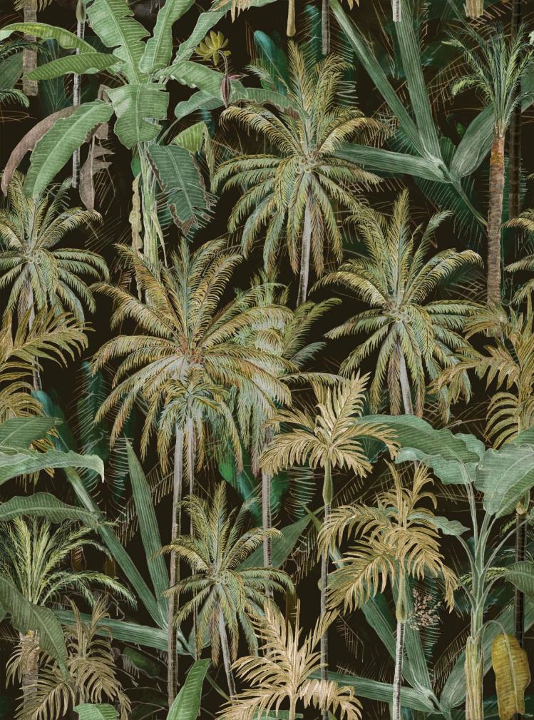 The Jungle Wallpaper  |   Wallpaper On The Wall Blue