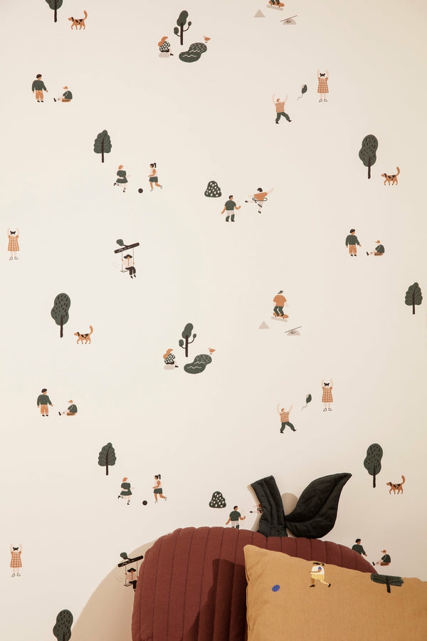 The Park Wallpaper – Ferm Living  |   Wallpaper On The Wall Wallpaper