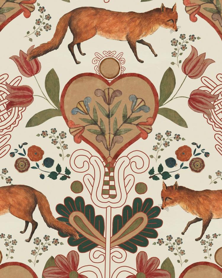 The Vixen (Fox) Wallpaper  |   Wallpaper On The Wall Anthracite