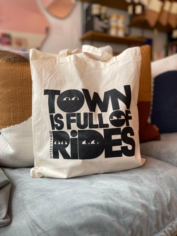 Town Is Full Of Rides Tote Bag  |   Lifestyle Homewares Lifestyle