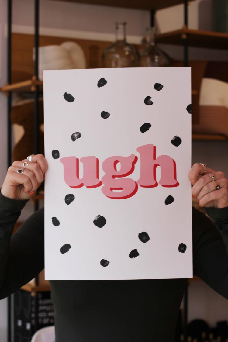 Ugh Art Print  |   Art Prints + Frames Art Prints + Frames Art Prints + Frames