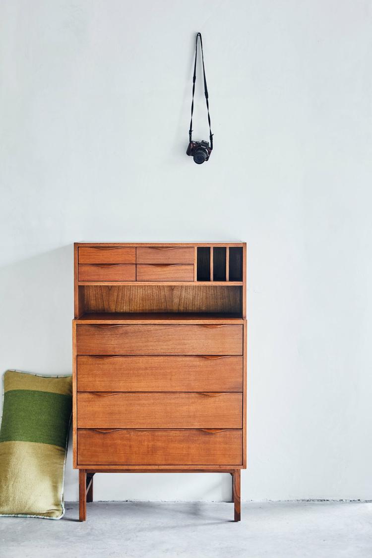 Wooden Secretary Cabinet  |   Storage + Shelves Furniture green