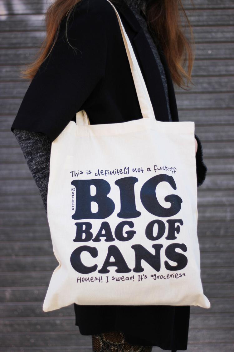 Big Bag Of Cans Tote Bag  |   Lifestyle Homewares Lifestyle